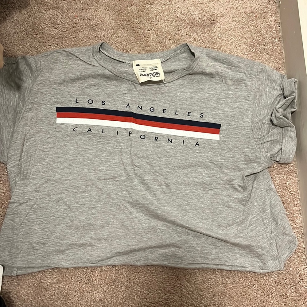 French Pastry Los Angeles crop tee
